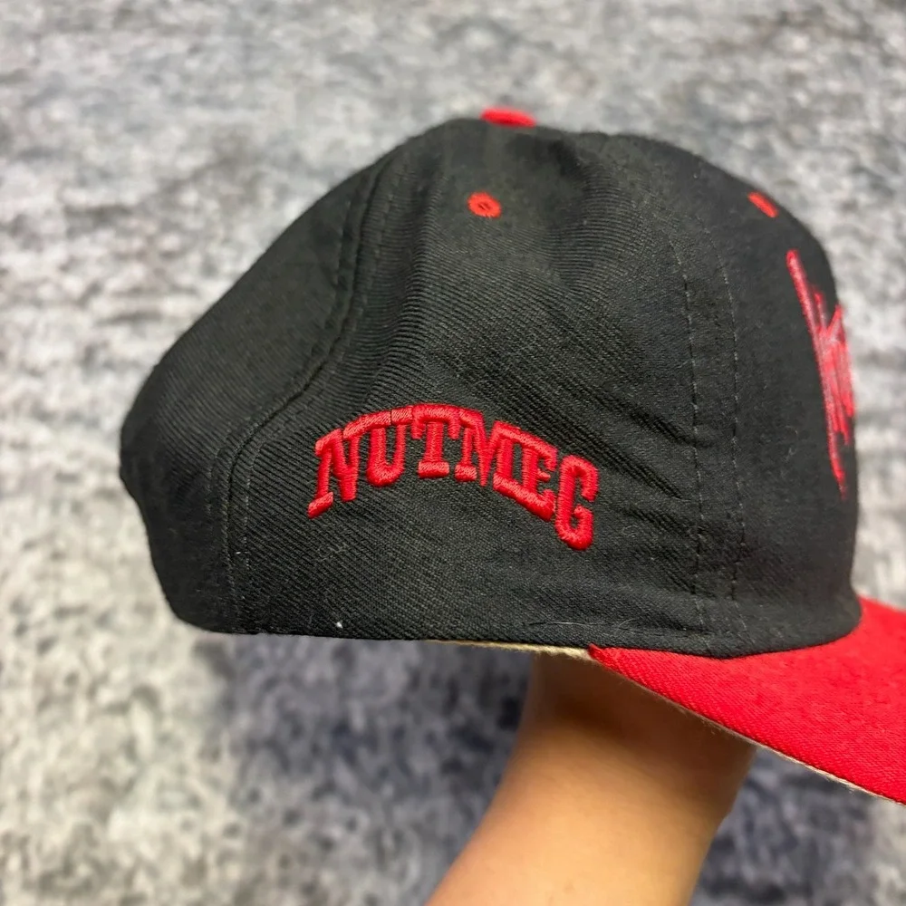 VTG Dale Earnhardt Intimidator Hat Snap‎ Back Nutmeg NASCAR Black Red 90s